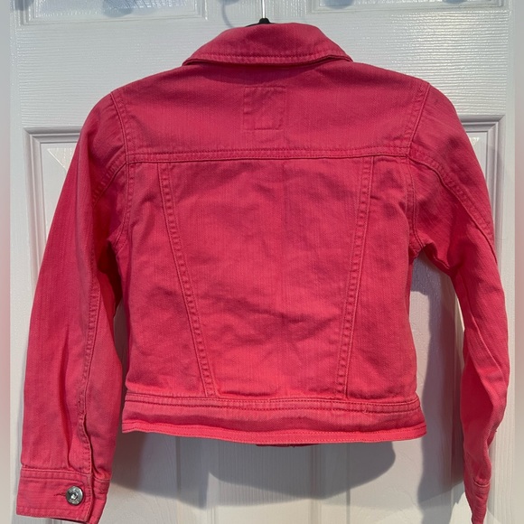 Girls Pink Denim Jacket - Picture 3 of 6